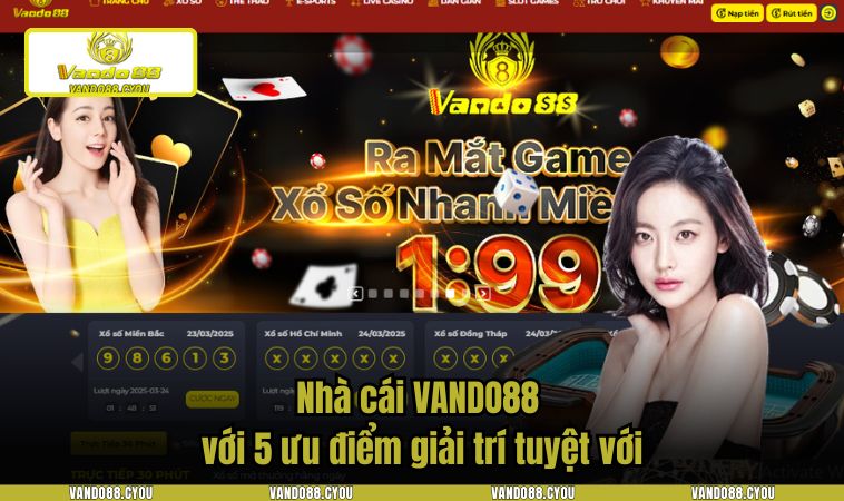 Nhà cái với 5 ưu điểm giải trí tuyệt vời