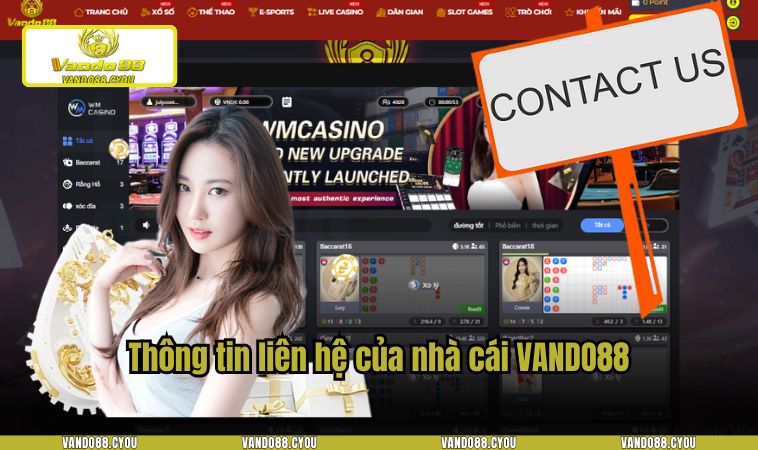 Thông tin liên hệ của nhà cái VANDO88